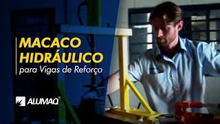 Macaco hidráulico para vigas de reforço [upl. by Lavena]