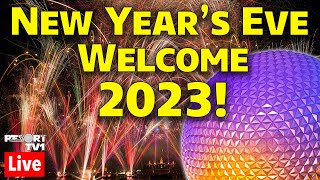 🔴Live New Years Eve Fireworks at Walt Disney World  Welcome 2023 at Epcot  Live Stream [upl. by Arrat]