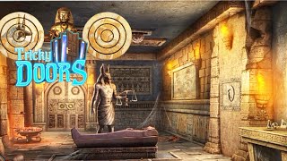 Tricky Doors Level 18 Egyptian Pyramids Walkthrough [upl. by Onitrof706]