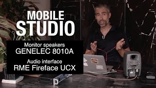 Mobile Studio Set up  On the road with Genelec 8010A  RME Fireface UCX [upl. by Yared]