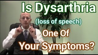 Dysarthria  Als Causes Of Slurred Speech  Loss Of Speech [upl. by Oznole]