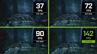 GeForce RTX 4060  Ray Tracing Performance vs RTX 3060 RTX 2060 and GTX 1060 [upl. by Cira639]