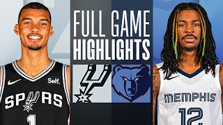 SPURS at GRIZZLIES  FULL GAME HIGHLIGHTS  January 2 2024 [upl. by Anitac]