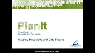 PlanIt Mapping Resources and Data Finding Tutorial [upl. by Endora]