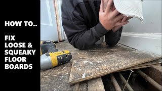 How To Fix A Loose Or Squeaky Floor Board Watch This Before diy homeimprovement flooring howto [upl. by Charlet]