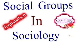 What is Social Group and all types of Social Groups social groups social groups in sociology pk [upl. by Justis]