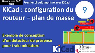 Premier PCB avec KiCad 8 9  Configuration du routeur et plan dalimentation [upl. by Laefar]