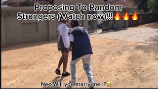 PROPOSING TO STRANGERS 😱💔🔥proposestatus viral youtubeshorts fypシ video vlog prank [upl. by Timothee]