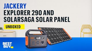 Jackery Explorer 290 and SolarSaga Solar Panel — From Best Buy [upl. by Arjun605]