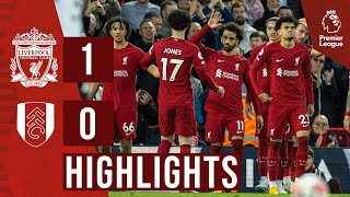 HIGHLIGHTS Liverpool 10 Fulham  Salah penalty seals three points at Anfield [upl. by Octavian]