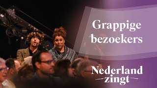 Grappige bezoekers Nederland Zingt Dag 2018  Nederland Zingt [upl. by Nileuqaj888]