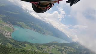 Wingsuit flight Walenstadt Switzerland with Geraldine Fasnacht [upl. by Yntirb486]