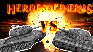 M26 Pershing vs King Tiger Highlights Heroes e Generals [upl. by Nnazus204]