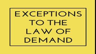 4 Exceptions to the law of demand ECONOMICS CBSE CLASS 11 DEMAND [upl. by Lyndsie414]