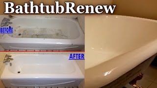 Bathtub Renew Reglazing Refinishing Porcelain Resurfacing [upl. by Lazor]