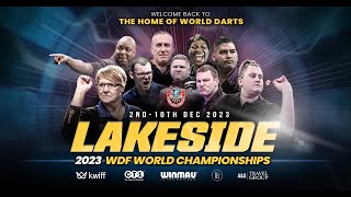 WDF World Darts Championship Live Session 11 2 10 December 2023 [upl. by Wassyngton]