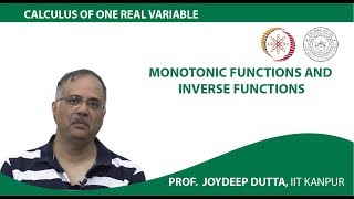 Monotonic Functions and Inverse Functions [upl. by Namialus67]