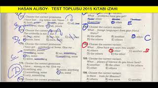 INGILIS DILI TEST TOPLUSU 1994  2015 THE PRONOUN 181190 [upl. by Llerej]