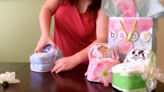 How to make a Diaper Cake Small Bassinet for baby shower [upl. by Githens962]