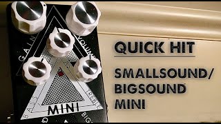 QUICK HIT SmallsoundBigsound Mini [upl. by Ytirahc]