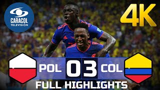 Poland  Colombia 03 4K  Full Highlights amp Goals  TV Colombia [upl. by Kori30]