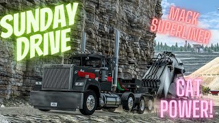 Sunday Drive  Mack Superliner  DeLoupe Lowboy  Real Truck Driver  American Truck Simulator [upl. by Darcy417]