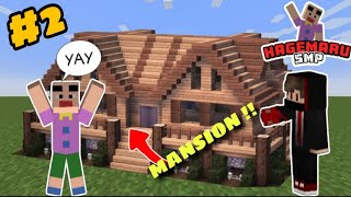 I SURPRISED HAGEMARU With MANSION In Minecraft PE  HAGEMARU SMP  HINDI [upl. by Hubey]