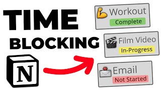 Easily SetUp Notion Timeblocking  Try this Notion Planning Method ⌚ [upl. by Irami]