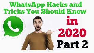 WhatsApp Hacks and Tricks You Should Know in 2020  WhatsApp Tricks in UrduHindi Part 2 [upl. by Neelloj]