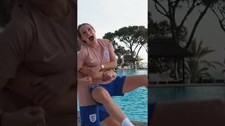 Lionesses take on the poolside challenge 🤩 shorts [upl. by Mcgregor]