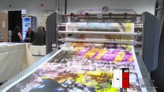 Digital printing  Production of Wallpaper rolls with Xeikon [upl. by Bamberger]