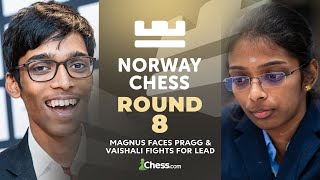 Can Magnus Avenge His Loss vs Pragg Anna Faces Vaishalis Challenge Norway Chess 2024 Rd 8 [upl. by Yehudit521]