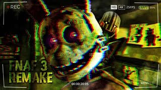 🔴LIVE ON  📢 FNAF 3 REMAKE  Vamos fazer serviço de segurança [upl. by Viridis]