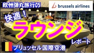 ブリュッセル国際空港のスターアライアンスのビジネスクラスラウンジTHE LOFT by Brussels Airlines [upl. by Sprage579]