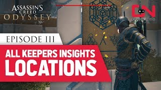 AC Odyssey  All Keepers Insights Locations  Judgment of Atlantis  Gathering Full Strength Trophy [upl. by Htirehc]