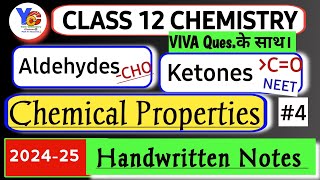 aldehydesketones carboxylic acidchemical properties of aldehydes and ketonesClass 12 chemistry [upl. by Winchester]