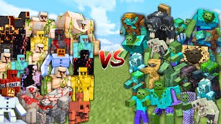 NEW Redstone Golem Dungeons Mobs vs Mowzies Mobs  Minecraft Mob Battle [upl. by Sollie285]