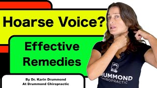 Hoarse Voice Fast Natural amp Effective Remedies [upl. by Haberman]