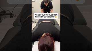 HER FIRST TIME GETTING CRACKED 😬 Part 1 chiropractor kingofcracks [upl. by Irat]