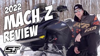 2022 Ski Doo MACH Z Full Snowmobile Review [upl. by Ellenej]