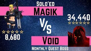 VOID  Monthly Quest Boss Soloed with Magik  MCOC [upl. by Neerual]