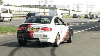 BMW M3 E92 with STRAIGHT PIPE Exhaust  LOUD Revs and Accelerations [upl. by Ninaj]