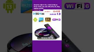 안드로이드 셋톱 TV 박스 디코딩 및 재생 4K 비디오 지지대 24G 58G WiFi6 BT50 8K 24Fps H96MAX RK3528 [upl. by Coben]