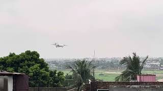 De Havilland Dash8 Q400 DH8D Landing at Dhaka [upl. by Lowry]