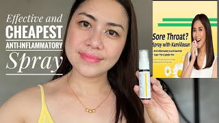 How to use Kamillosan M Antiinflammatoy Spray Solution best for Sore ThroatCanker SoreBad Breath [upl. by Einahpats]