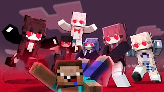 TODAS SE ENAMORARON DEL NOOB  NOOB VS VIRUS DEL AMOR EN MINECRAFT [upl. by Haseena]