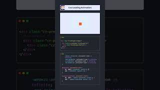 Creative CSS Loading Animation  Loading Animation 7 loadinganimation css preloader loading [upl. by Accebor]