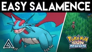 Pokemon Sun and Moon  How to Get Salamence Easily on the First Island [upl. by Marian179]