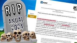 ¿El SAT SIMPLIFICA tu declaración anual GRANDES CAMBIOS en 2024 [upl. by Doraj]