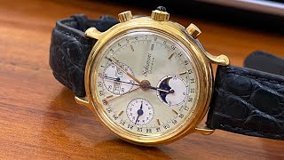 siêu phẩm cơ học phức tạp Schiavoni Geneva Triple Calendar Chronograph Auto  26tr0794099998 [upl. by Ynagoham266]